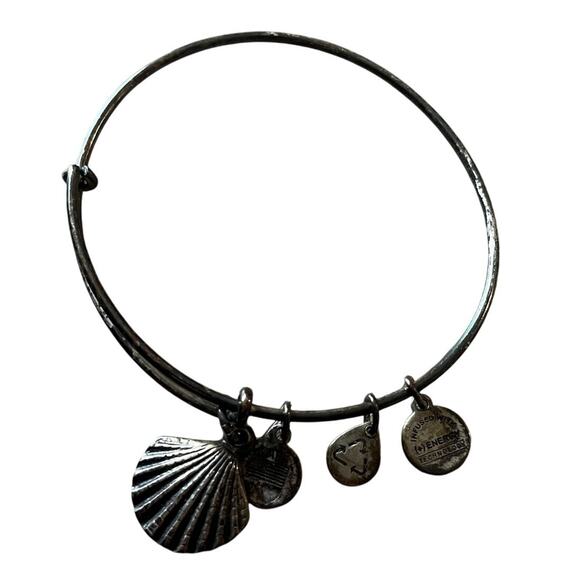 Alex and Ani Seashell Charm Bangle Bracelet Coastal Beach Resort Summer - Picture 1 of 6